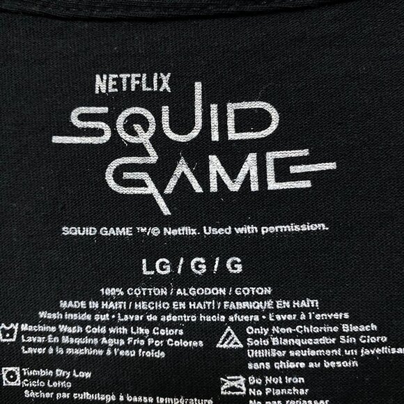 Squid Game Red Light Green Light Game Netflix Sereis Tee L - Picture 4 of 4